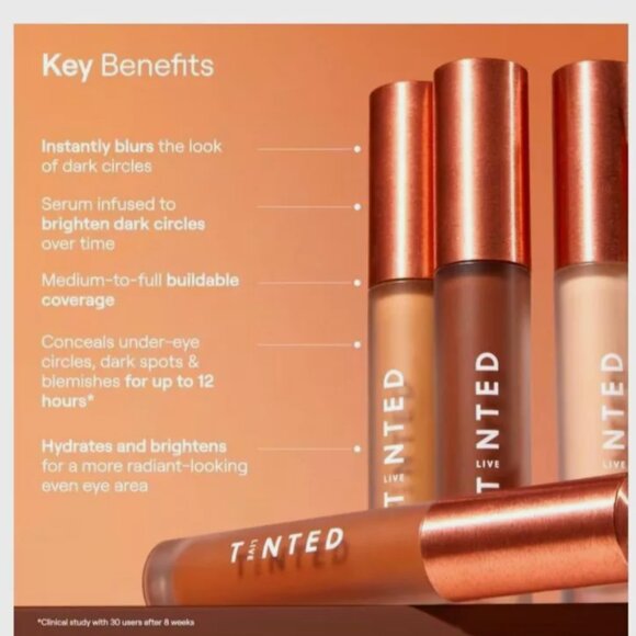 LIVE TINTED ~ HUESKIN SERUM CONCEALER ~ 5 Deep Olive/Natural - Picture 1 of 3